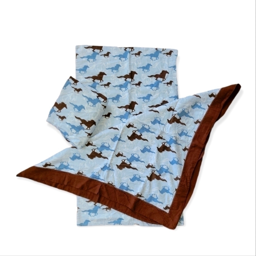 Handmade Horse Western New Crib Bedding Set